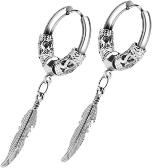 1 Pair Earrings Minimalist Hoop Dangle Earrings for Men Women Fashion Jewelry