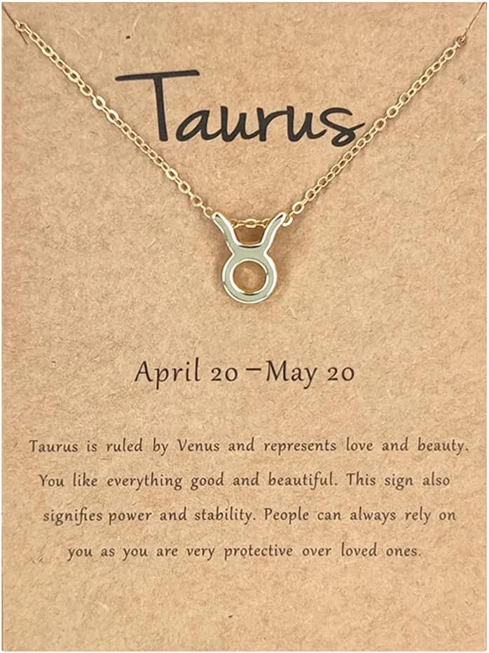 12 Zodiac Signs Necklace for Women Constellation Pendant Necklace Horoscope Necklaces for Women 12 Zodiac Sign Necklaces Astrology Necklaces