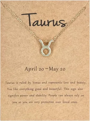 12 Zodiac Signs Necklace for Women Constellation Pendant Necklace Horoscope Necklaces for Women 12 Zodiac Sign Necklaces Astrology Necklaces
