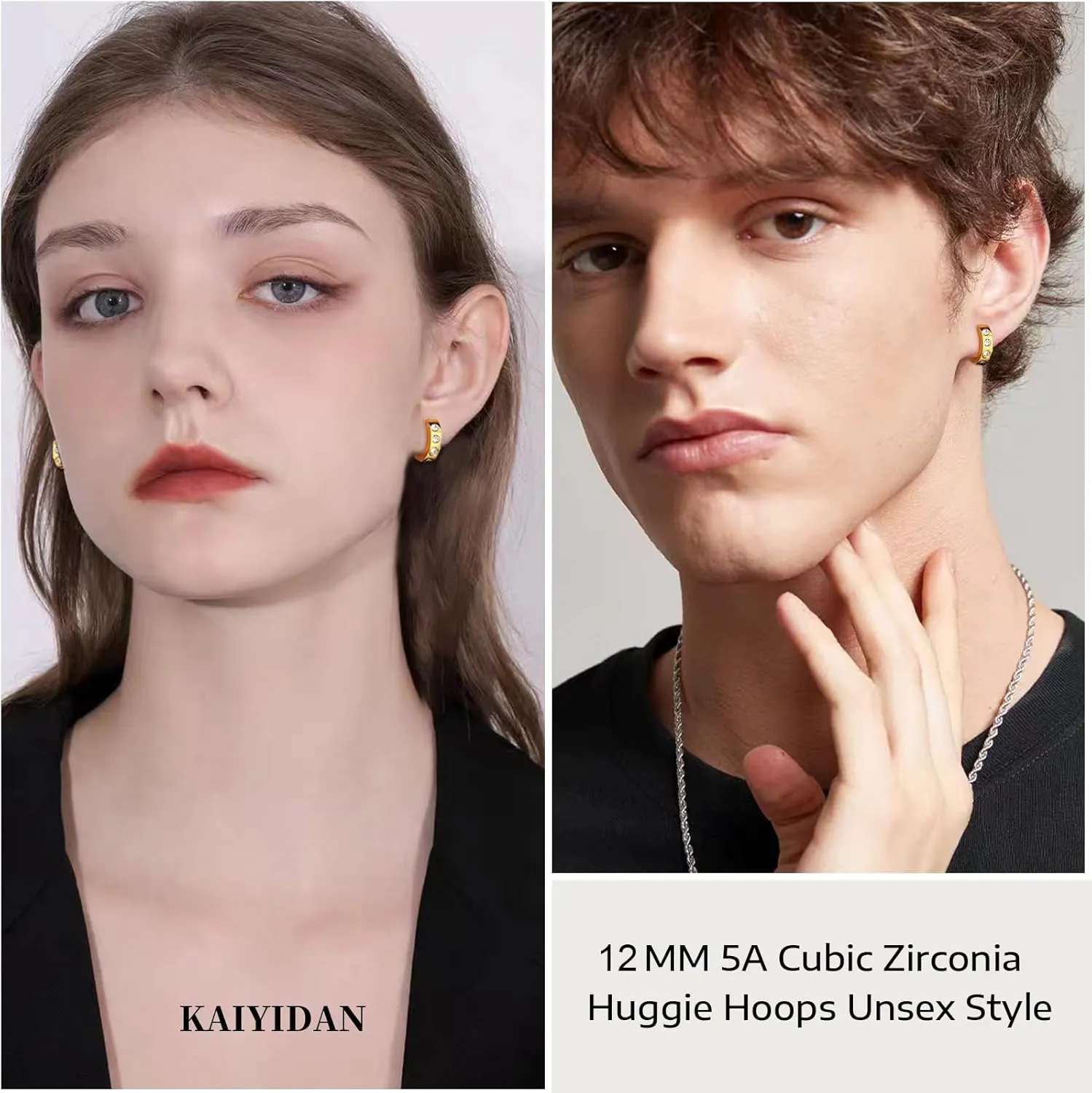 2 Pairs Gold/Silver Hoop Earrings For Women Men Set Trendy,18K Gold Plated Big/Large/Small/thin/Thick/ Chunky Zircon Huggie Hoop Earings,Western Turquoise Gemstone Dangle Hoops,Oval Twisted Statement CZ Geometric Drop Hoops,Fashion Jewelry Gift.