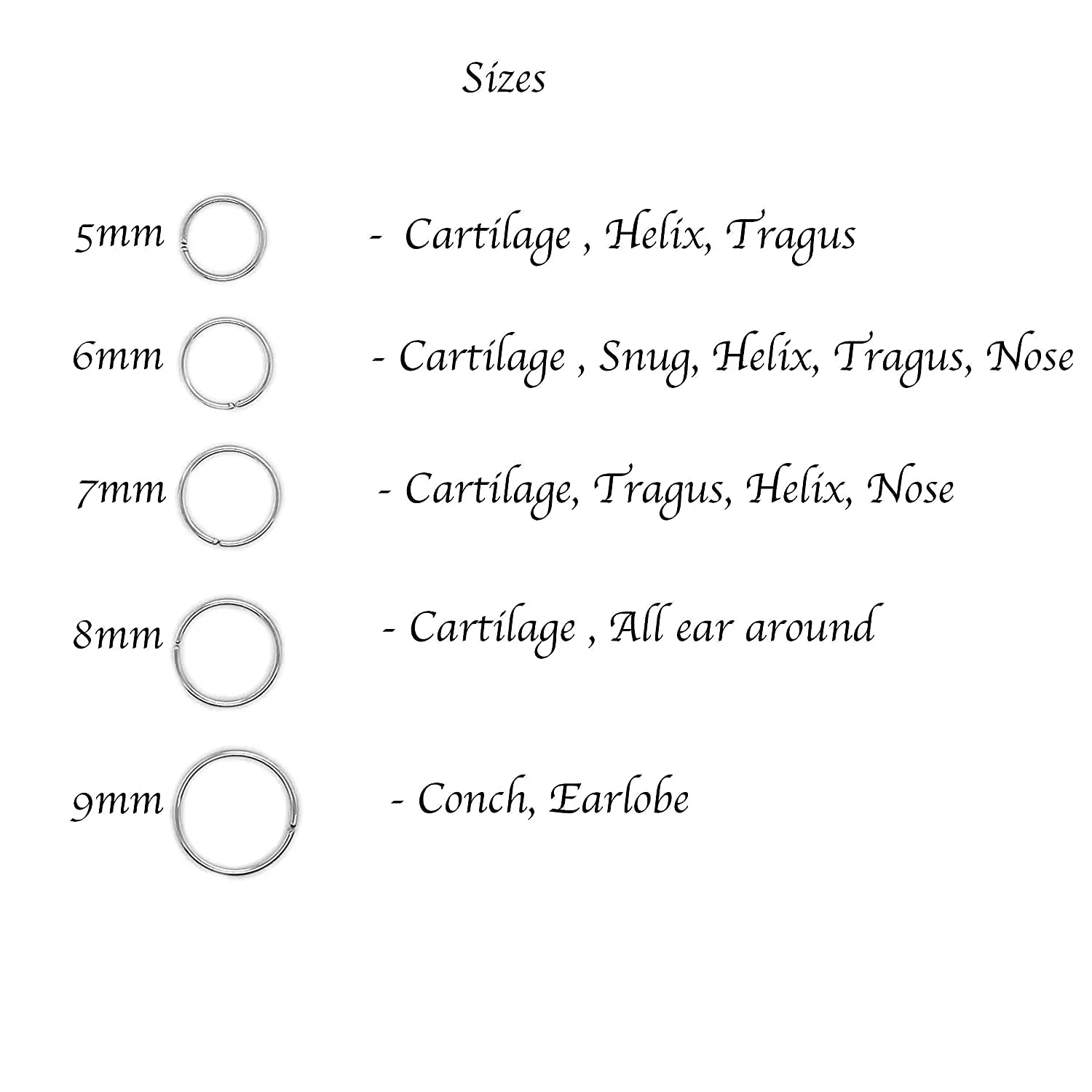 3 Pairs Set Gold, Sterling Silver Tiny Hoop Earrings for Women Cartilage Nose Septum Helix Tragus Rings Multiple Piercing Jewelry, Hypoallergenic (7-8-9mm Set of 3 Pairs | 22 GA, Silver 935)