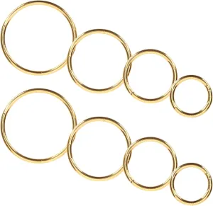 8Pcs Nose Rings Hoops Plated Nose Piercings for Women Comfortable Daily Wear Jewelry for Parties and Casual Outfits Includes
