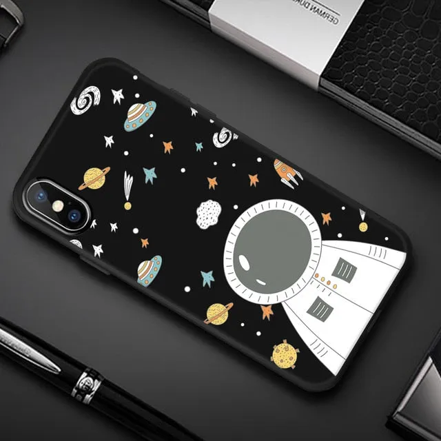 Animal Love Heart Soft TPU Silicone Cases for iPhone 5 S SE X Phone Case For iPhone 6s 6 7 8 Plus XS Max XR Coque Frosted Fundas