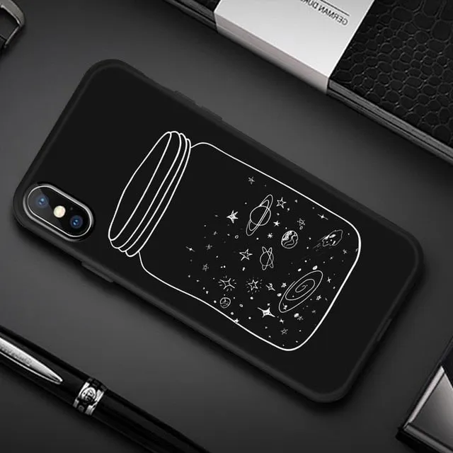 Animal Love Heart Soft TPU Silicone Cases for iPhone 5 S SE X Phone Case For iPhone 6s 6 7 8 Plus XS Max XR Coque Frosted Fundas