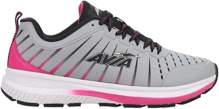 Avia Womens Avi-Maze 2.0 Lace Up Sneakers Shoes Casual - Grey, Pink
