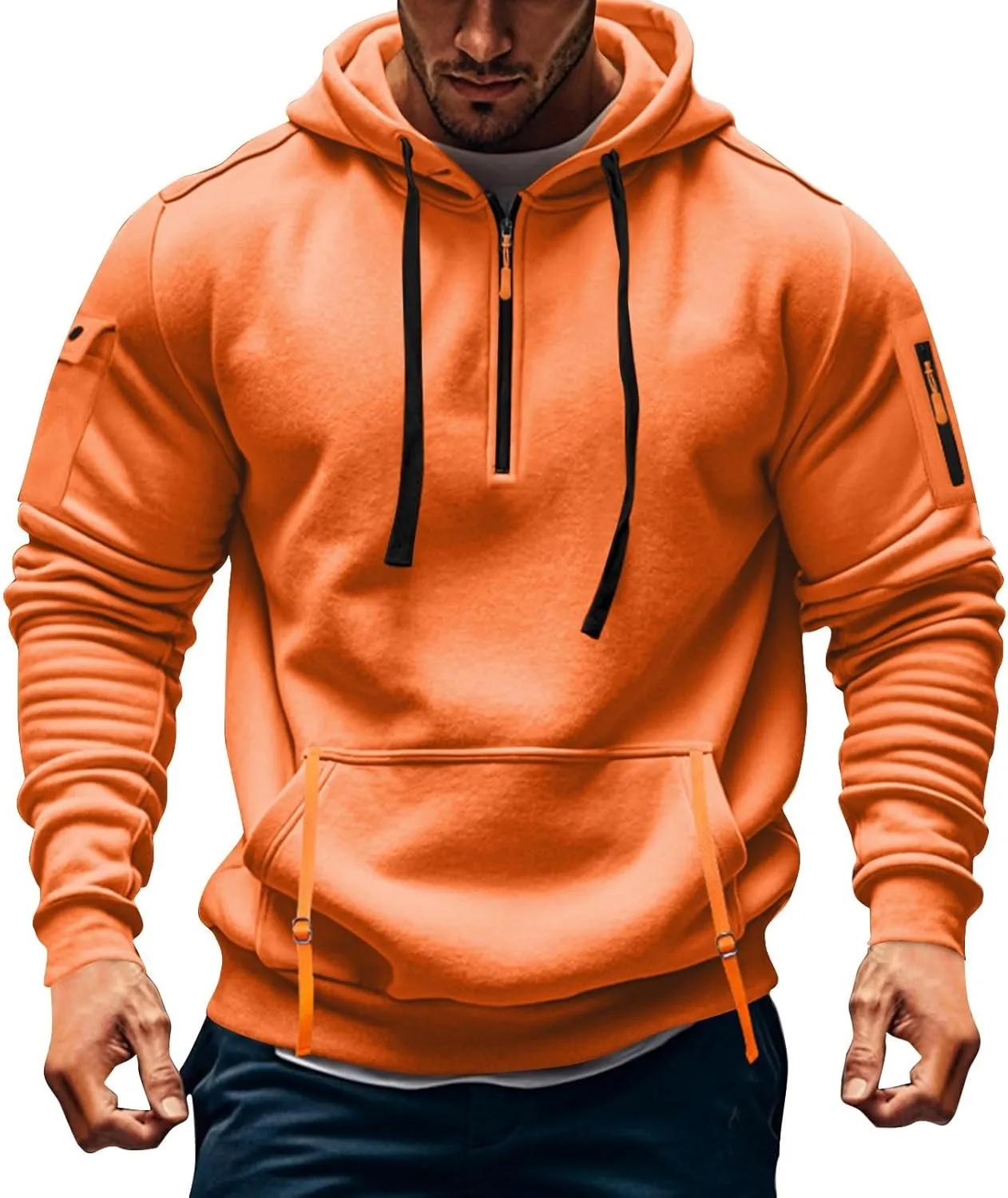 Aztec Hoodie Men Oversized Long Sleeve Tactical Hoodies: Ugly Sweater Vintage Graphic Aztec Sweater Sweatshirts