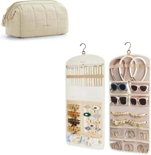 BAGSMART Travel Toiletry Bag   Hanging Jewelry Organizer