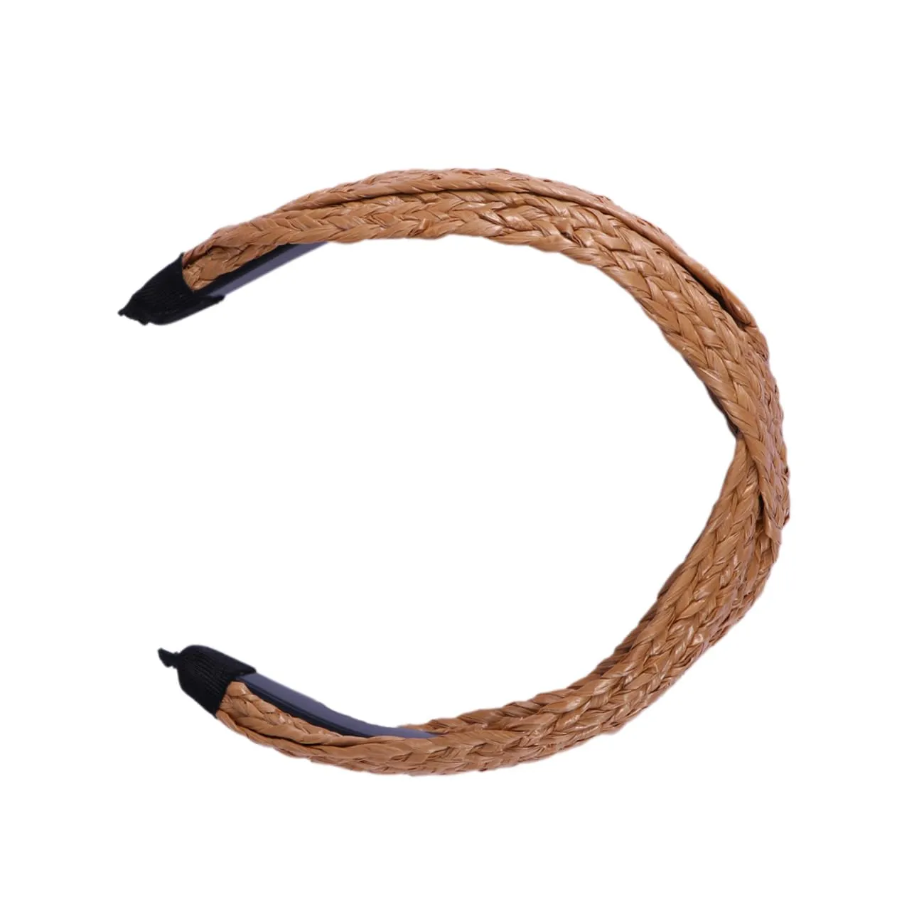 balacoo Dorable Woven Headband Hair Hoop for Women Girls Knotted Straw Headband Fashionable Hair Accessory
