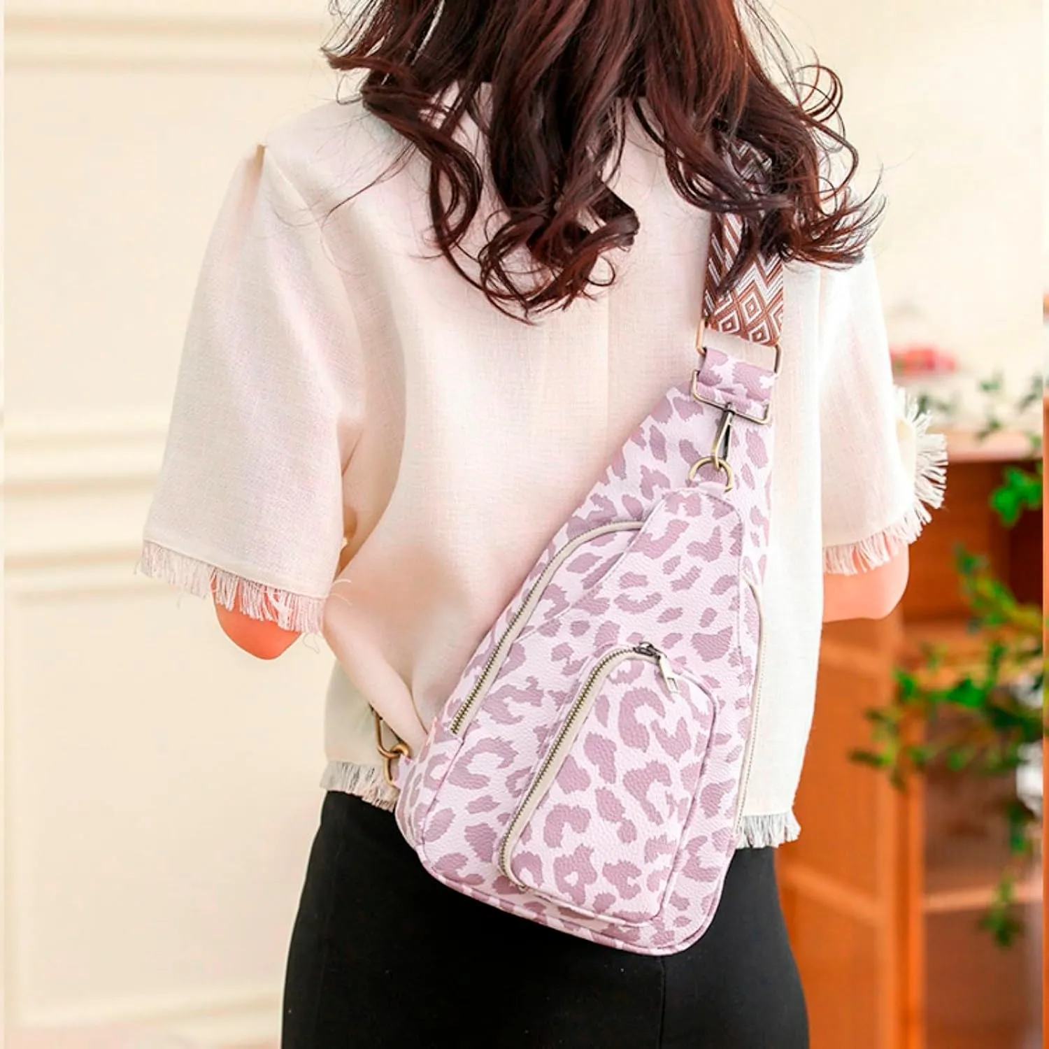 Beach Tote Bag 4 Packet Leather Solid Color Handbags Shoulder Bags Crossbody Hobo Bags Card Purse Work Travel Essential Y