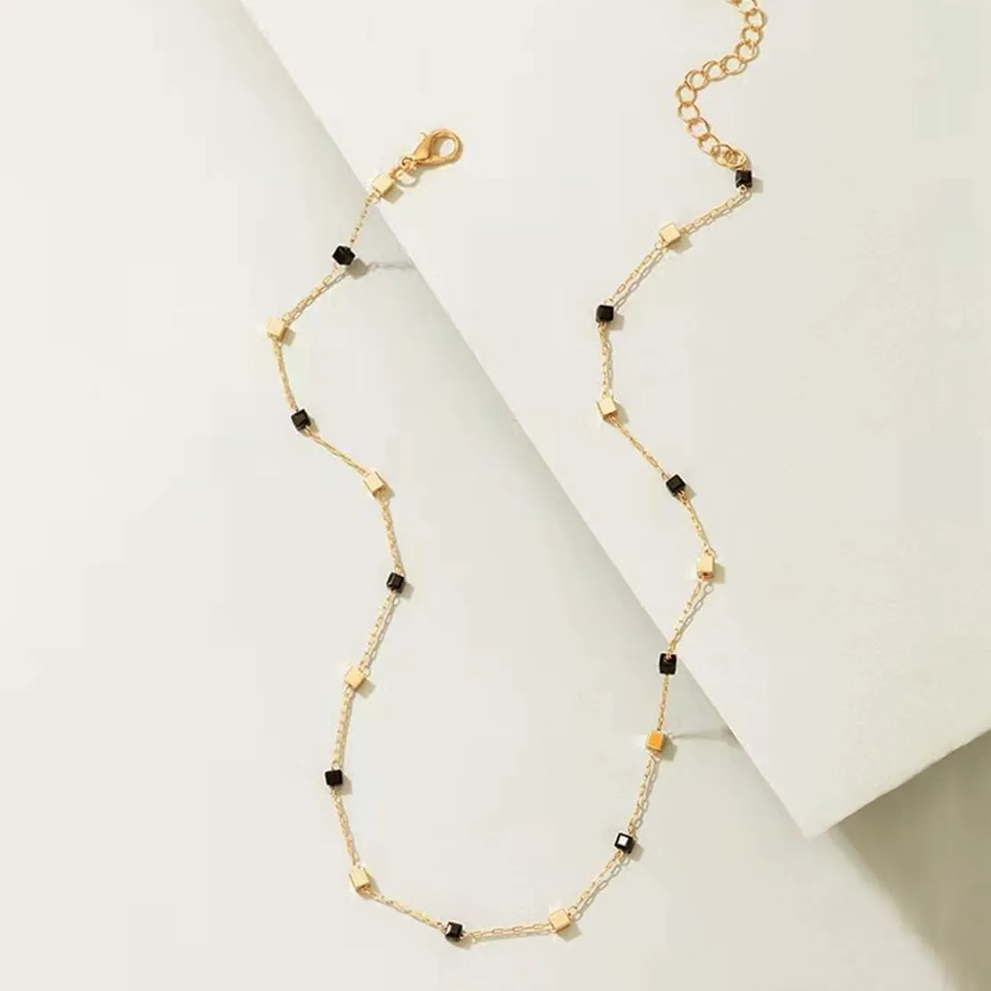 Beaded Choker Necklaces, Handmade Healing Crystal Stone Choker Colorful Bohemian Gemstone Necklaces Gold Summer Beach Choker Necklaces for Women