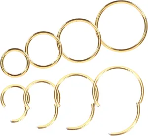 BESPORTBLE 8pcs Nose Fashionable Hoops Spiral Designs for Women for Parties Special Occasions Nostril Piercing Jewelry Various
