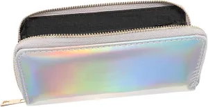 BESPORTBLE Iridescent Purse Accessories Women's Long Wallet Sparkling Sequins Clutch Bag Zippered Coin Pocket Compact Stylish for Families Friends