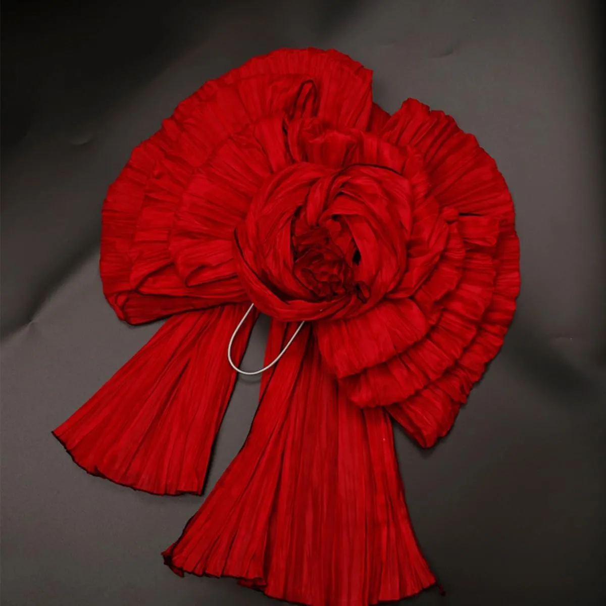 CAMDOM Japanese Kimono Pre Tied Big Flower Obi Belt Sash Yukata Robe Accessories for Kimono Halloween