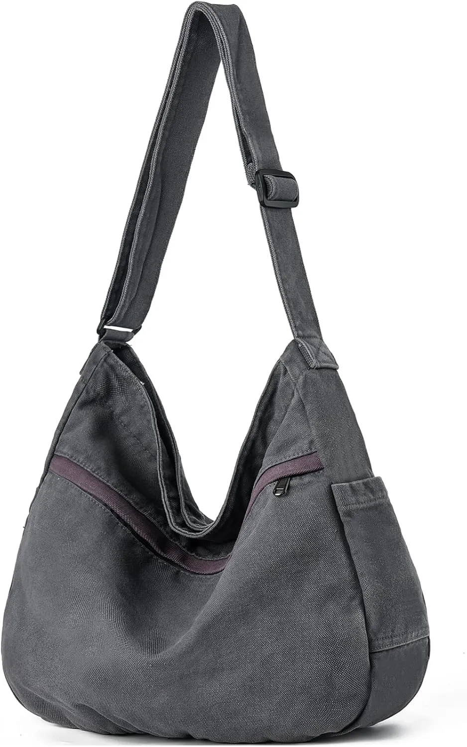 Canvas Hobo Crossbody Shoulder Tote Bag for Women and Men Large Purse Messenger Bag Travel Work Shopping