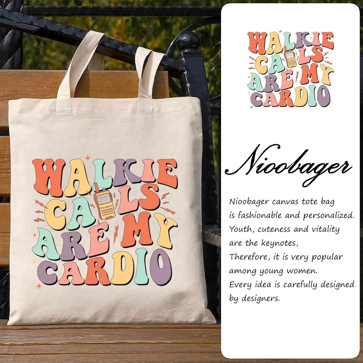 Canvas Tote Bag for Women with Inner Pocket, Aesthetic Shoulder Book Bags Gift Totes Shopping Reusable Grocery Bags
