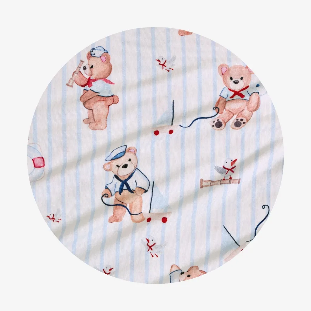Captain Theo & Seagull Friends Reversible Quilted Patoo Blanket