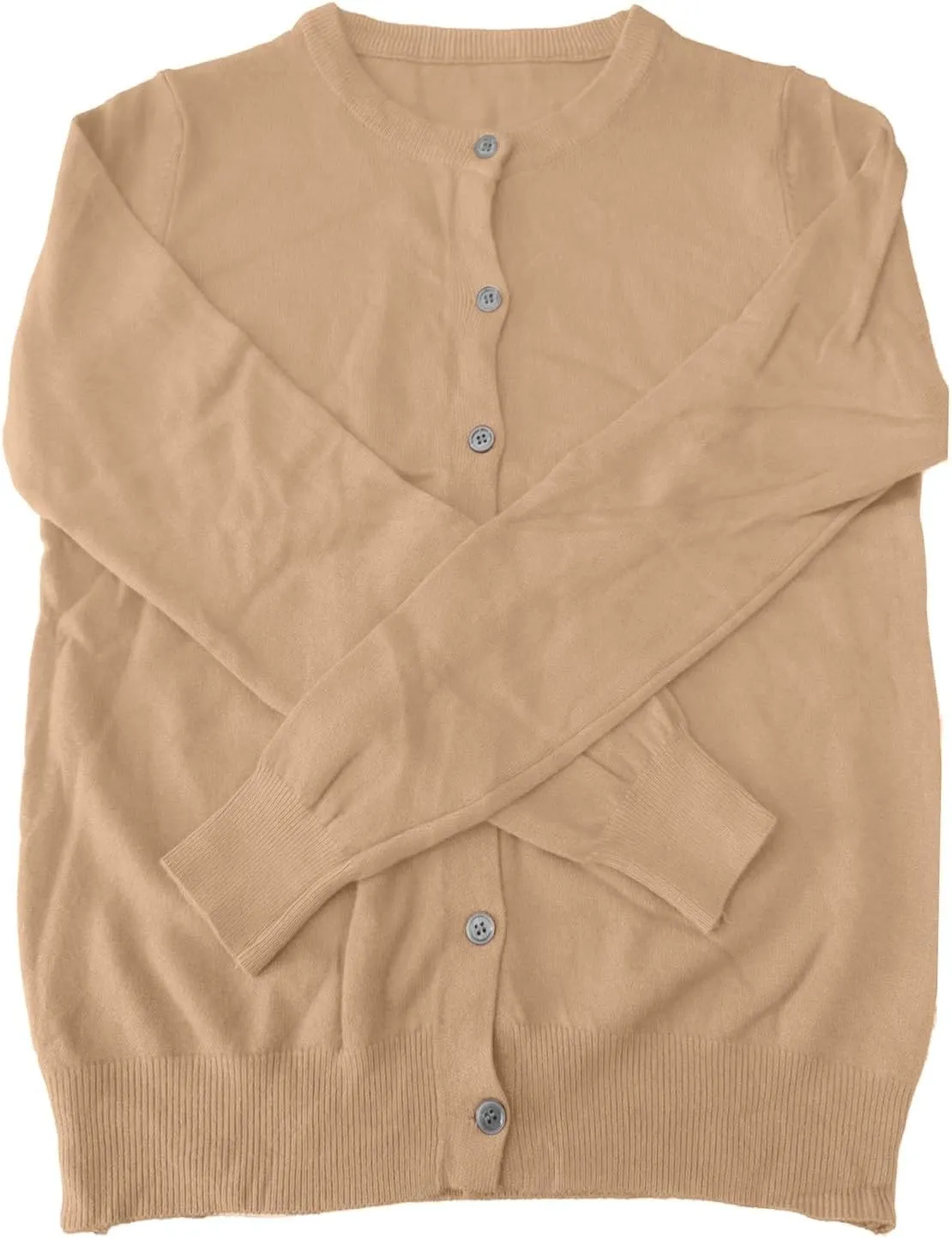 Cardigan Sweaters for Women Trendy Long Sleeve Crewneck Button Down Cashmere Sweaters Loose Lightweight Knit Sweater