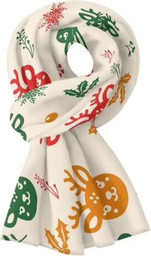 Christmas Women'S Accessories Winter Fluffy Scarf For Women Cold Weather Soft Scarf Holiday Loop Wrap Christmas Gift