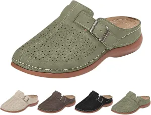 Clogs for Women Mules Shoes 2025 Summer Comfortable Dressy Closed Toe Orthopedic Arch-Support Sandals Slip On Walking Shoes
