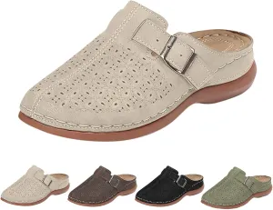 Clogs for Women Mules Shoes 2025 Summer Comfortable Dressy Closed Toe Orthopedic Arch-Support Sandals Slip On Walking Shoes