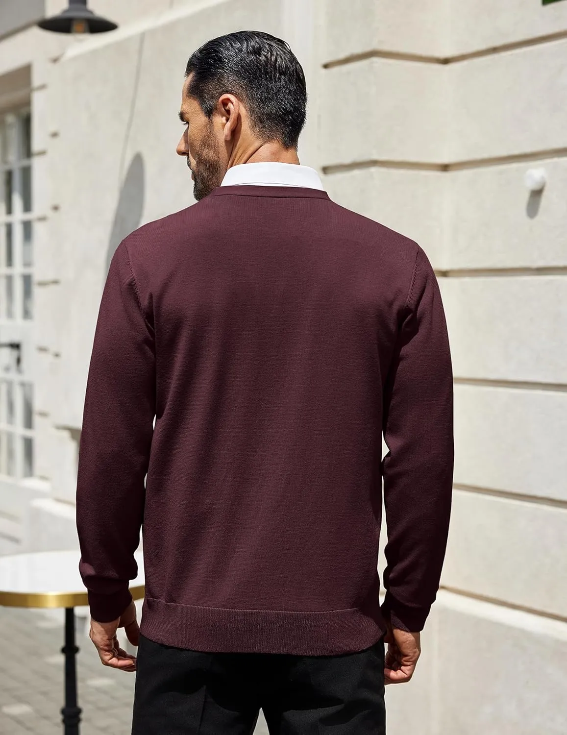 COOFANDY Mens Cardigan Sweaters Long Sleeve V Neck Cardigans Lightweight Knitted Button Down Sweaters with Pockets