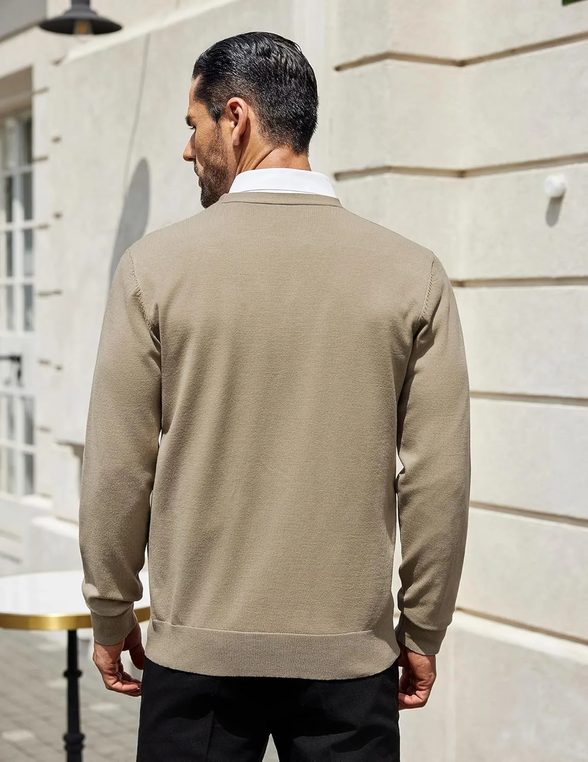 COOFANDY Mens Cardigan Sweaters Long Sleeve V Neck Cardigans Lightweight Knitted Button Down Sweaters with Pockets