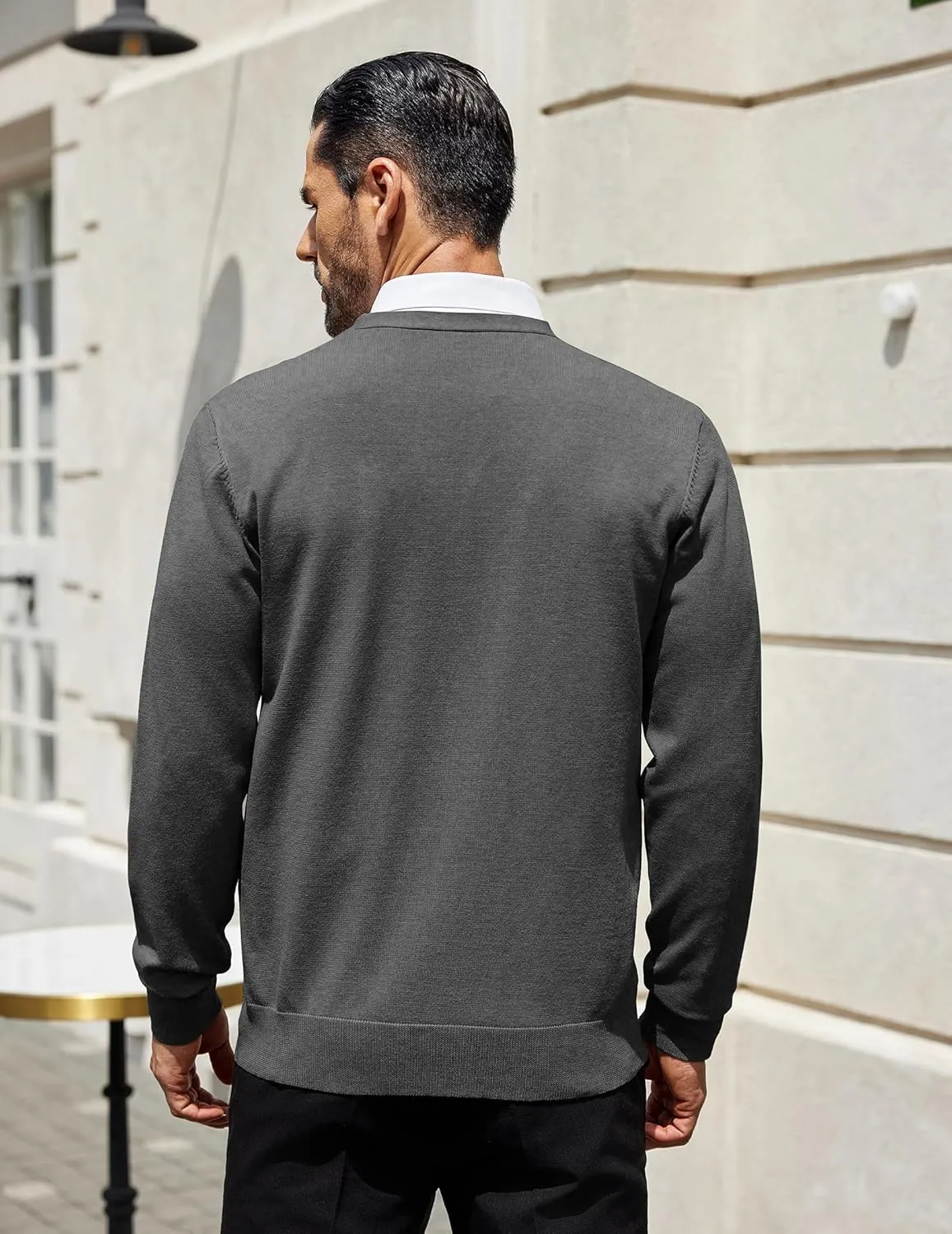 COOFANDY Mens Cardigan Sweaters Long Sleeve V Neck Cardigans Lightweight Knitted Button Down Sweaters with Pockets