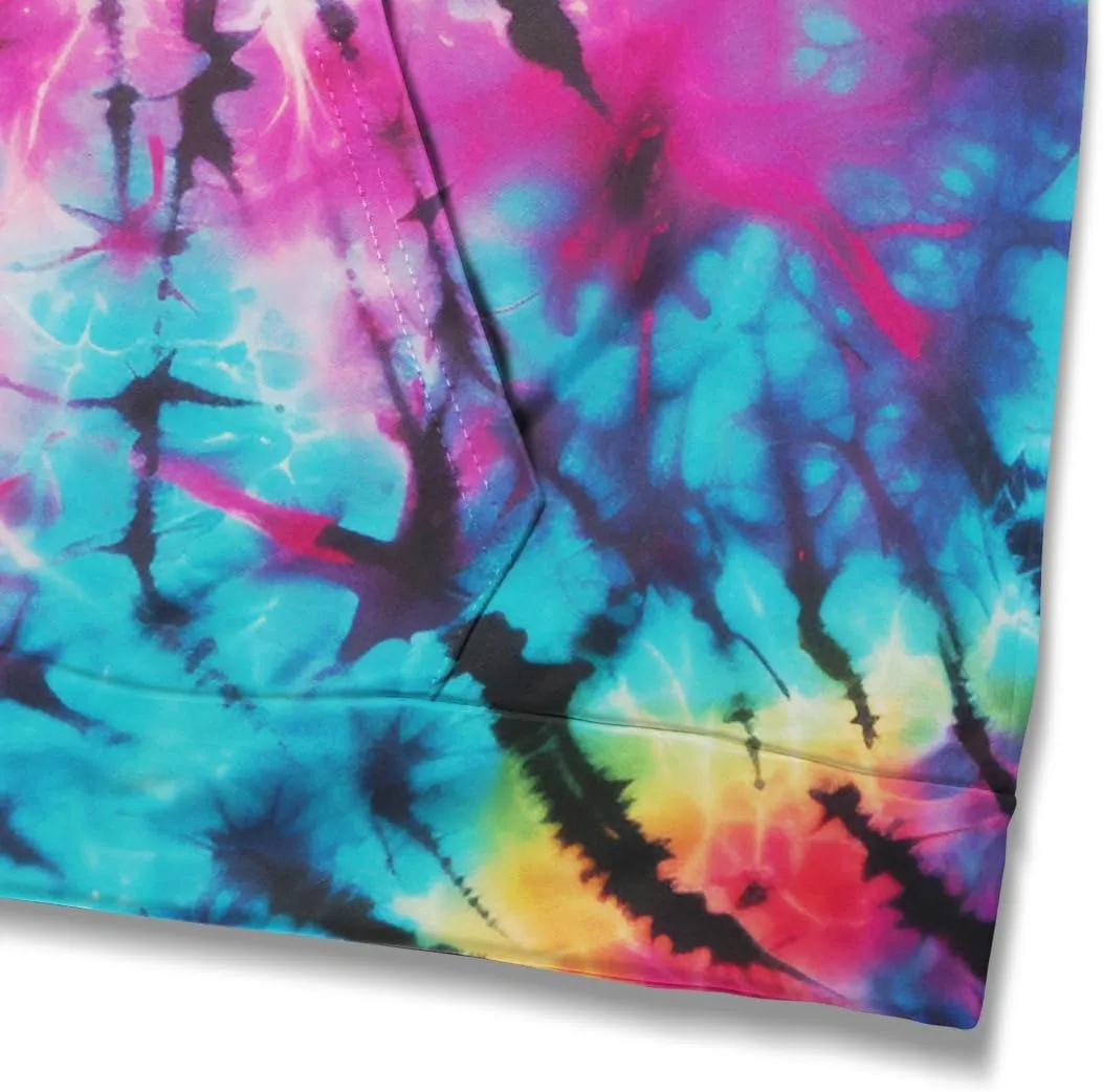 Creative Tie Dye Pattern Hoodies Colorful Hoodies Sweatshirt Pullover