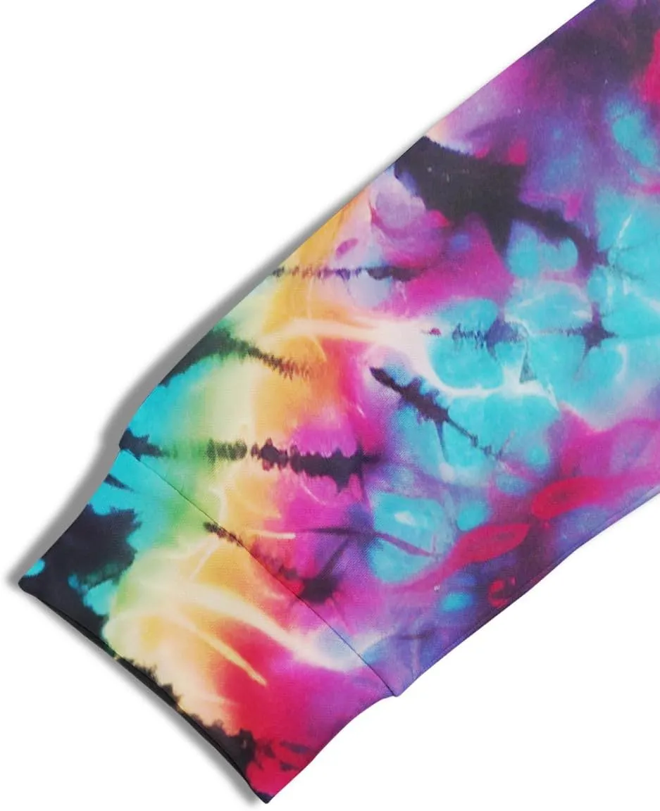Creative Tie Dye Pattern Hoodies Colorful Hoodies Sweatshirt Pullover