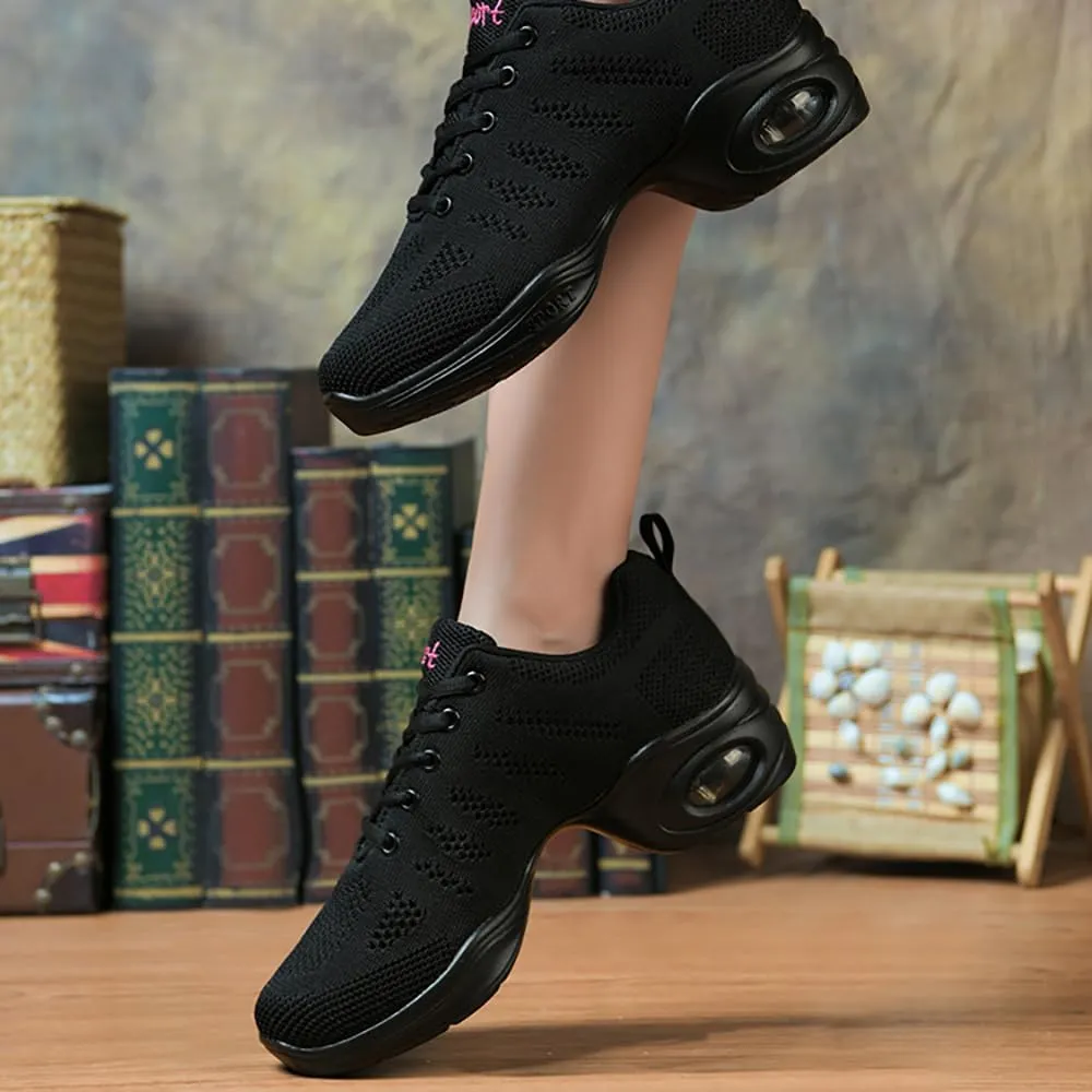 Cushion Lady Girls Modern Breathable Air Cushion Split Sole Athletic Walking Dance Shoes Lightweight Practice Professional Performance Dance Shoes