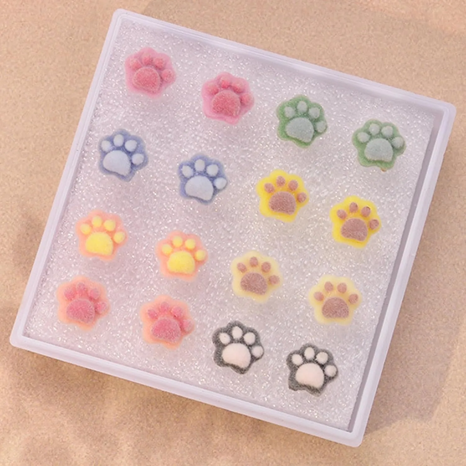 Cute Plastic Earrings for Sensitive Ears Hypoallergenic Stud for Women