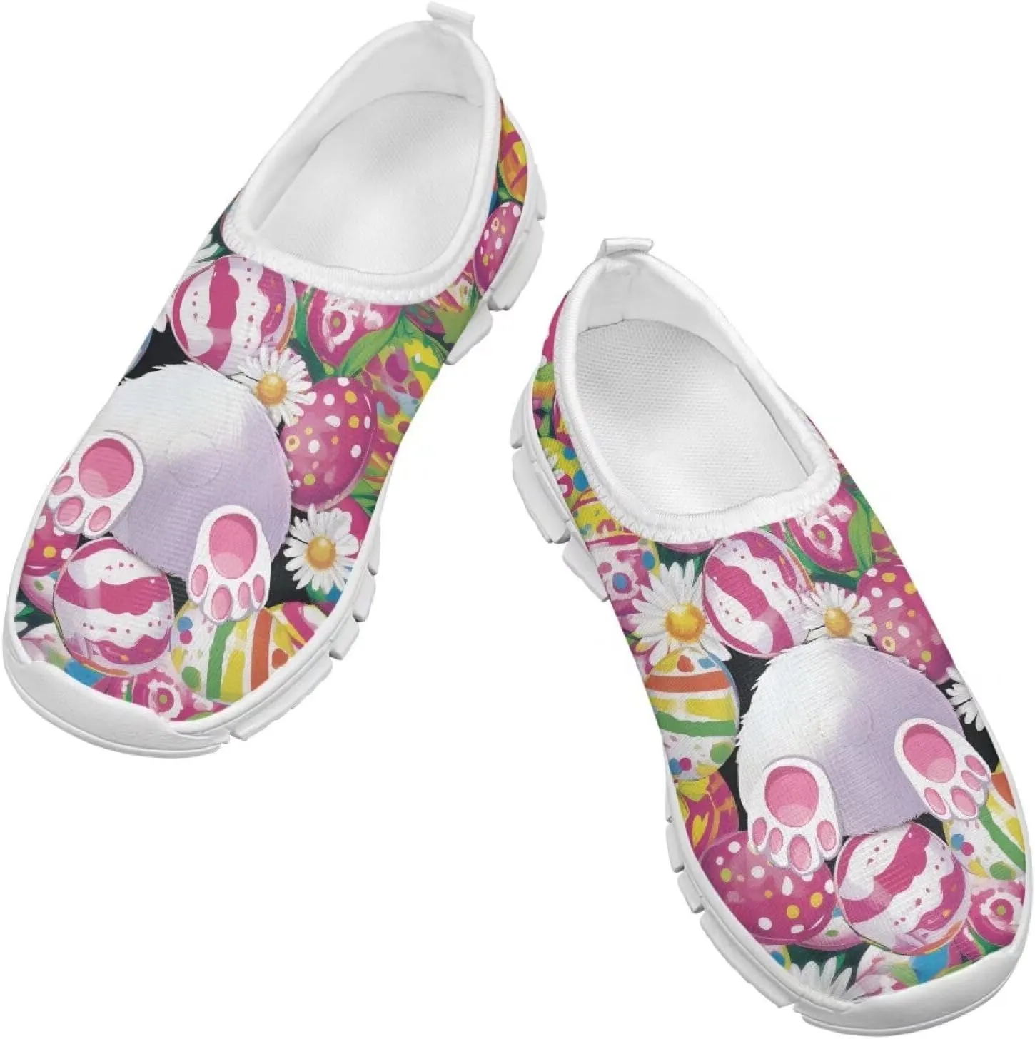 Cute Slip-On Walking Shoes for Children Soft Casual Flat Non-Slip Shoes Low-Top Outdoor Sneakers Boys Girls US Size 11-15
