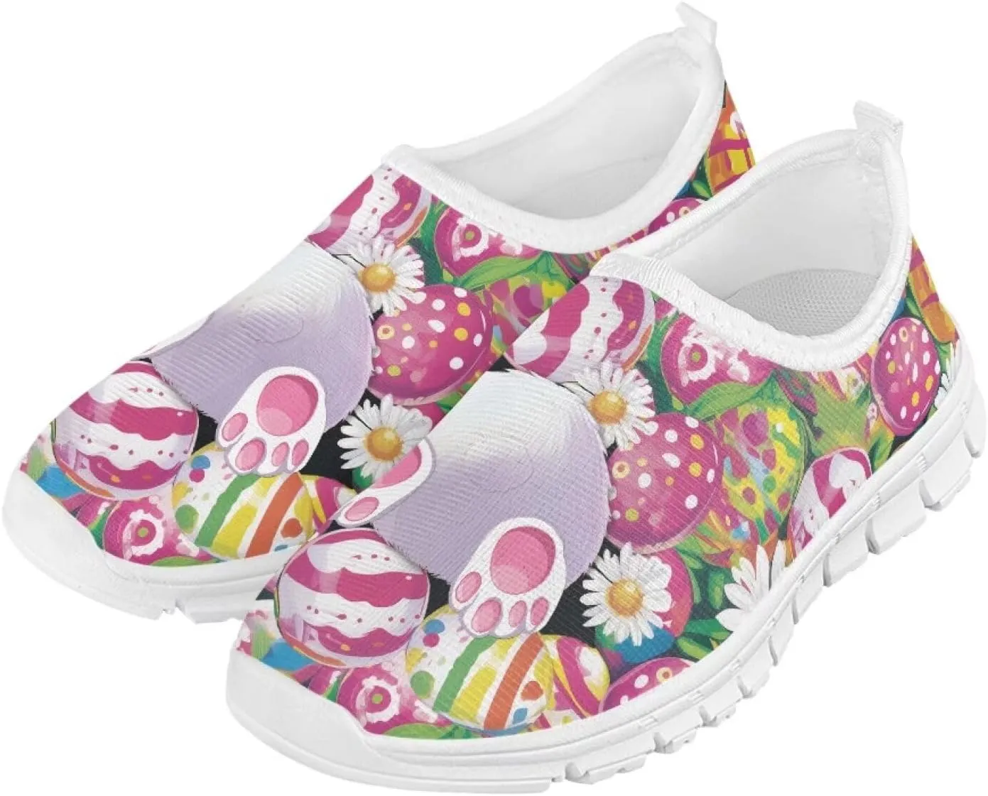 Cute Slip-On Walking Shoes for Children Soft Casual Flat Non-Slip Shoes Low-Top Outdoor Sneakers Boys Girls US Size 11-15
