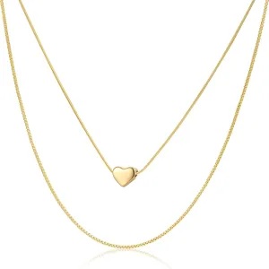 Dainty Charm Initial Necklaces Adjustable 14k Real Gold Plated Choker Necklaces