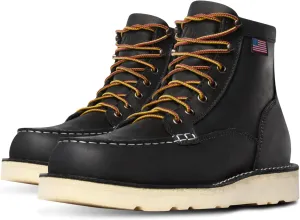 Danner 6 Bull Run Moc Toe Work Boots for Men - Oiled Full-Grain Leather Upper with Non Slip Wedge Outsole and 3-Density Cushion Footbed, EH Resistant