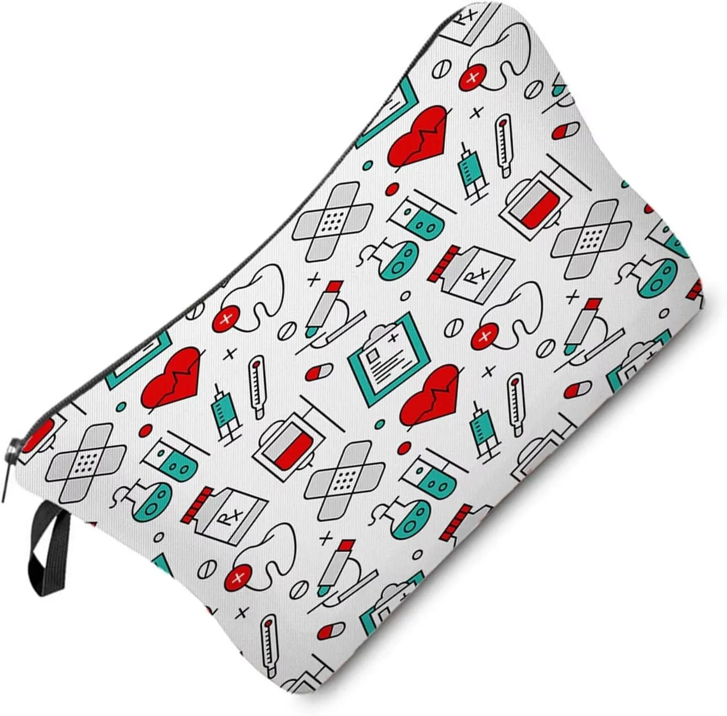 Dental Medical Assistant Cosmetic Bag Cute Small Makeup Bag Travel Toiletry Organizer Zipper Pouch Nurse Graduation Presents for Dentists Women Dental Nurse Practitioners