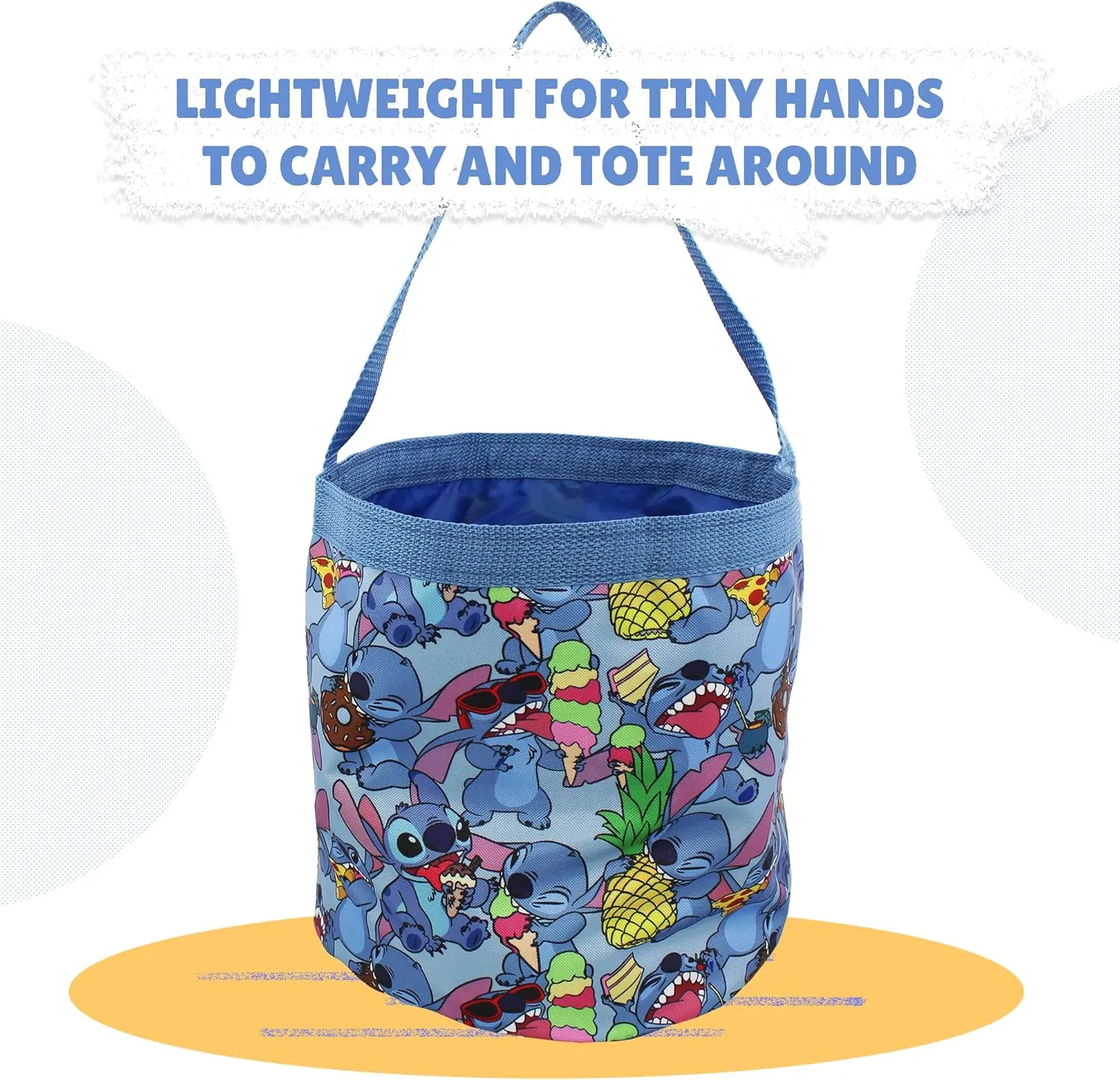 Disney Stitch Chomp Chomp Bucket Tote Bag