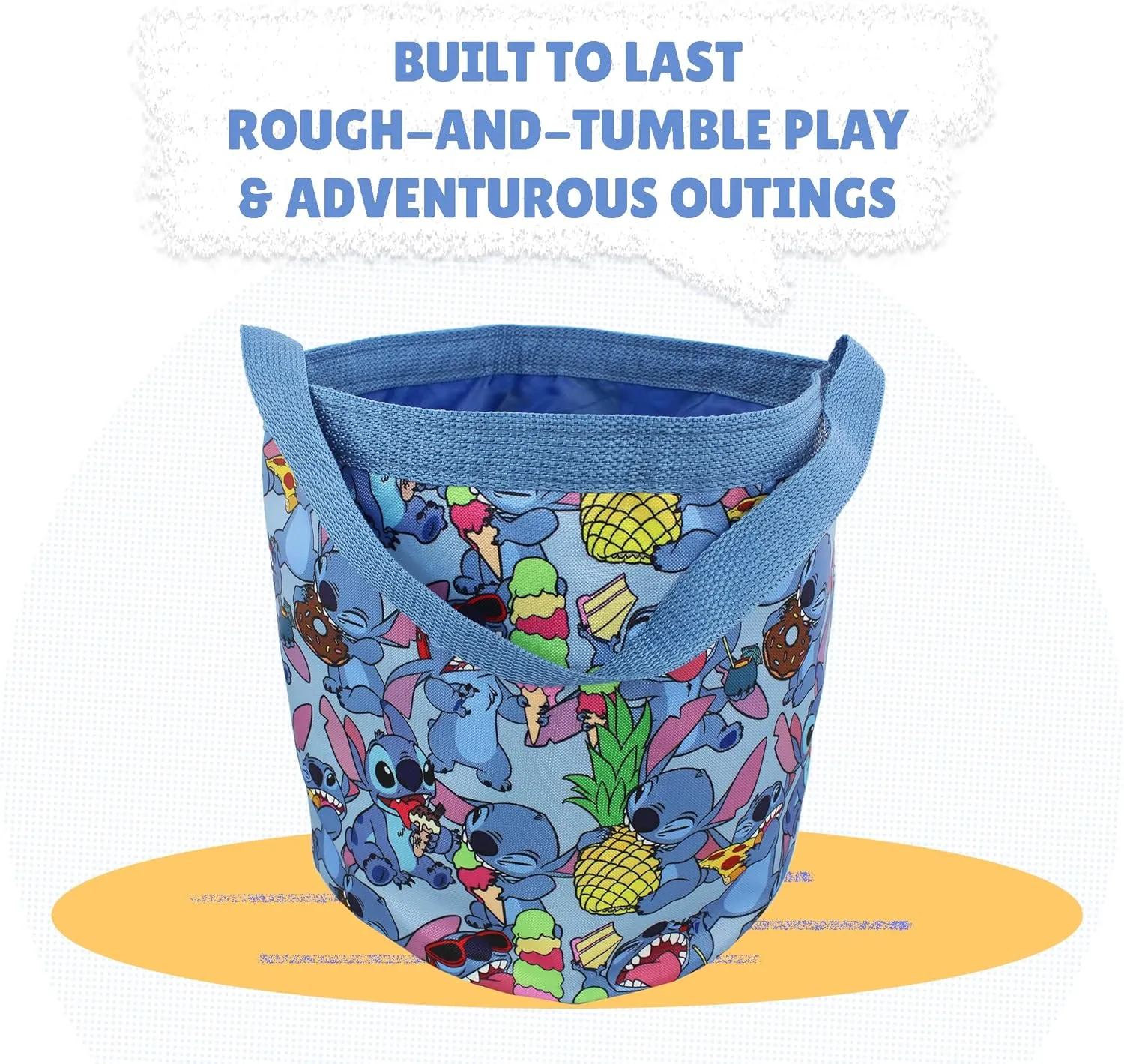 Disney Stitch Chomp Chomp Bucket Tote Bag