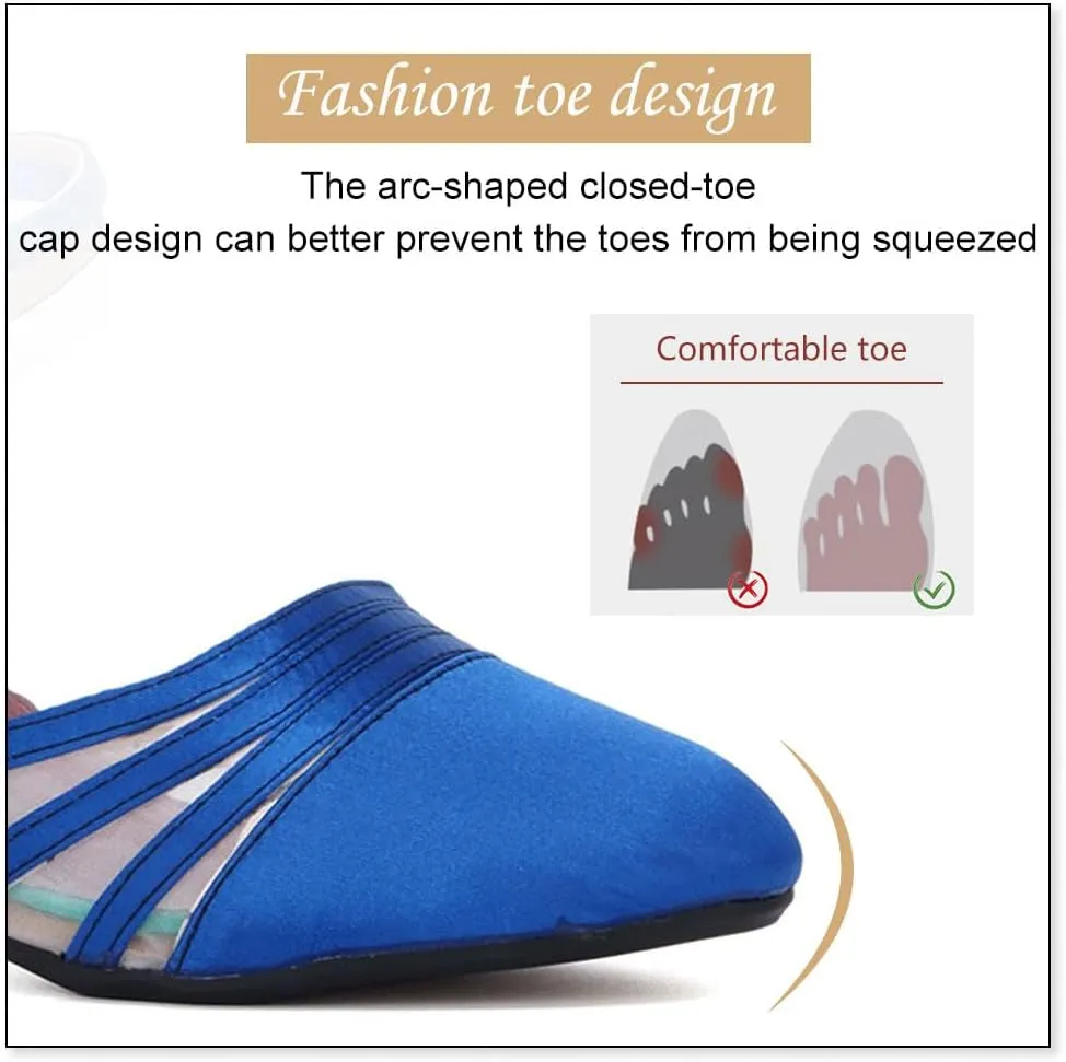 DKZSYIM Glitter Women Latin Dance Shoes Closed Toe Ballroom Salsa Tango Practice Performence Party Dancing Shoes,Model CMJ-512