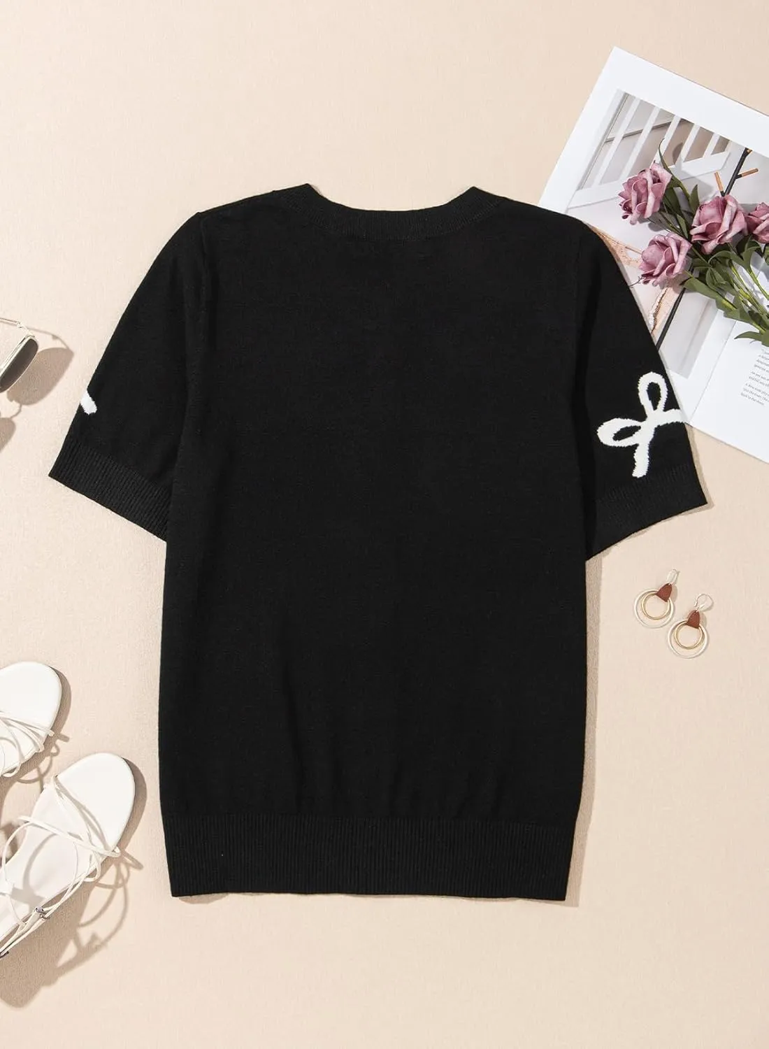 Dokotoo Cardigan Sweaters for Women Printed Round Neck Button Cardigan Womens Tops Open Front Summer Sweaters for Women