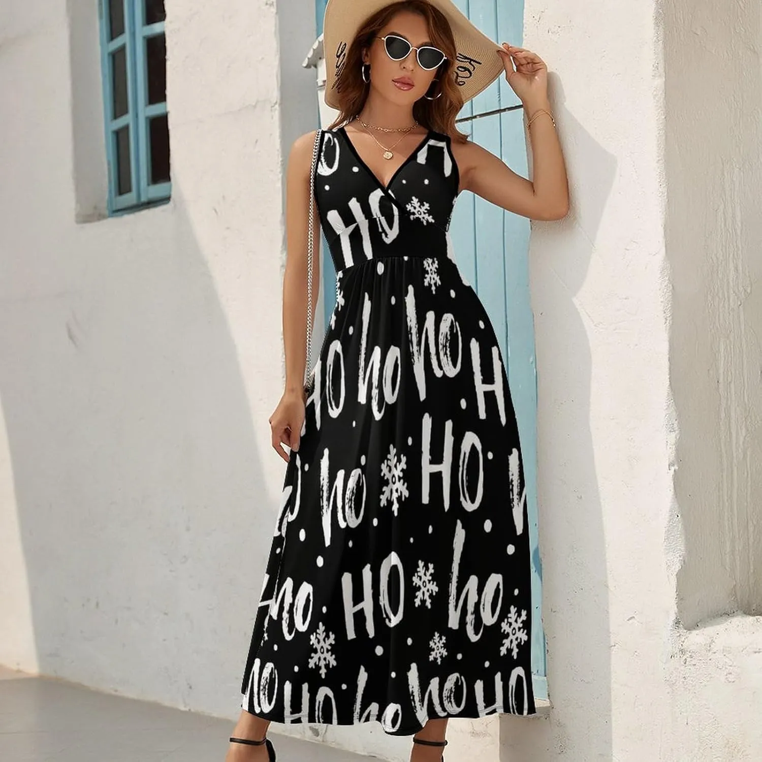 Donnapink Women Casual Sleeveless Dress, Summer Sundresses Skirt with Pockets(S-2XL)