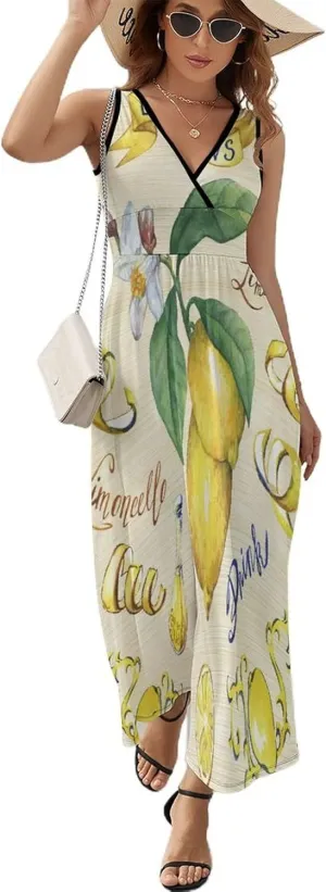 Donnapink Women Casual Sleeveless Dress, Summer Sundresses Skirt with Pockets(S-2XL)