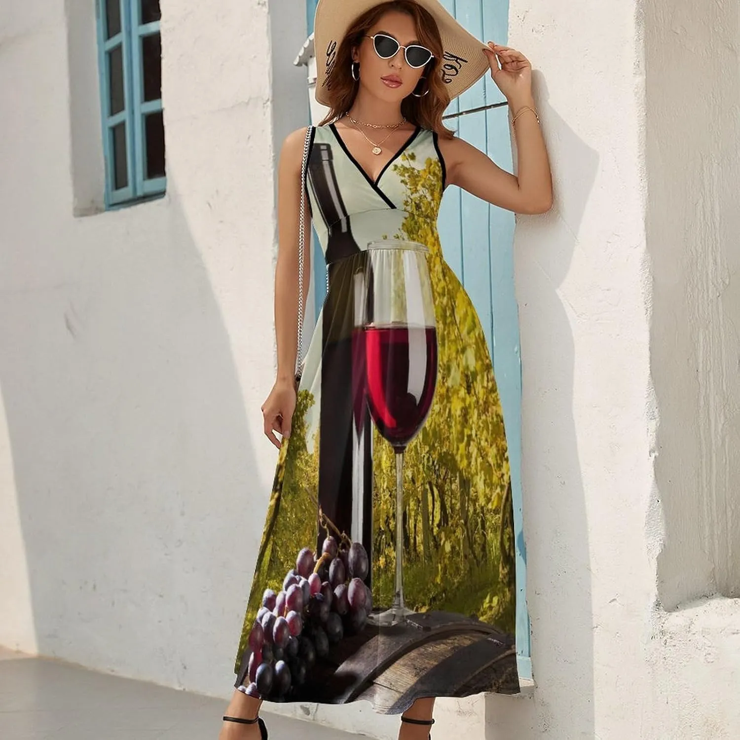 Donnapink Women Casual Sleeveless Dress, Summer Sundresses Skirt with Pockets(S-2XL)