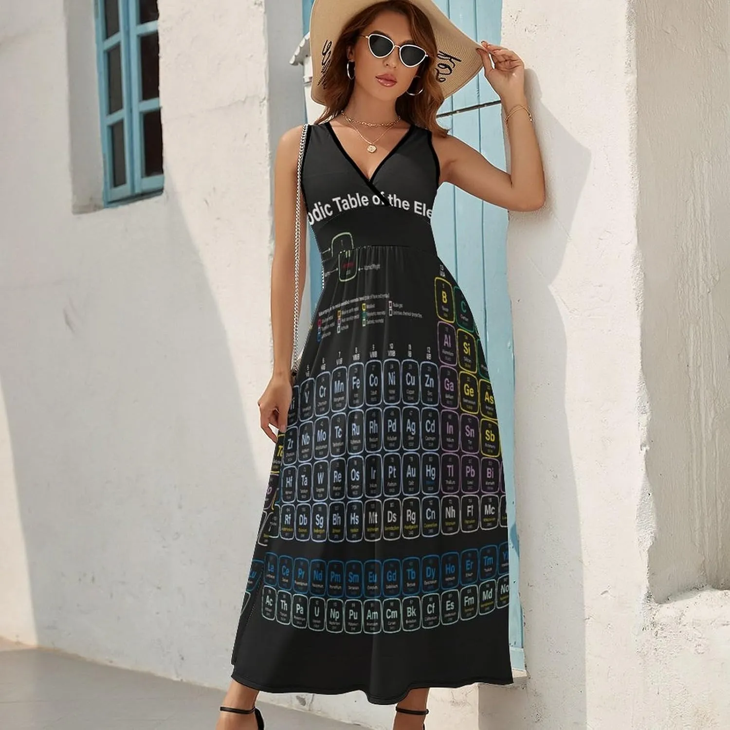 Donnapink Women Casual Sleeveless Dress, Summer Sundresses Skirt with Pockets(S-2XL)