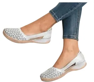 Eduavar Sandals for Women 2023, Summer Sandals for Women 2023 Mule Hollow Out Slip On Shoes Orthotic Wedge Sandals