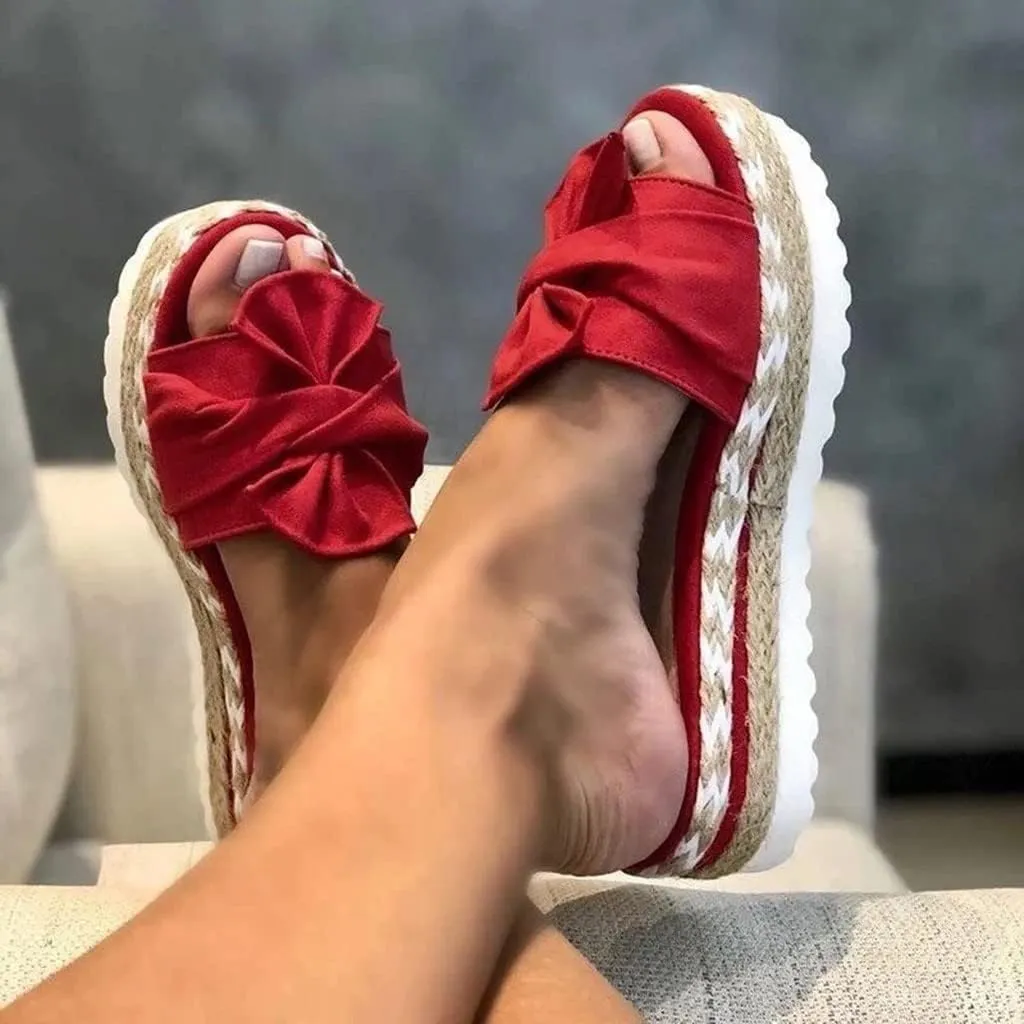 Eduavar Sandals for Women Dressy Summer, Platform Sandals Women Summer Beach Espadrille Sandals Breathable Open Toe Slippers