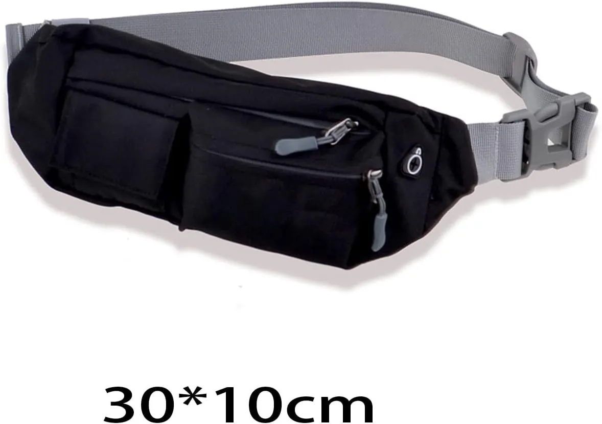 Fanny Pack Canvas Waist Bag Men's Mobile Phone Bag Sports Waist Bags Chest Bags (Purple)