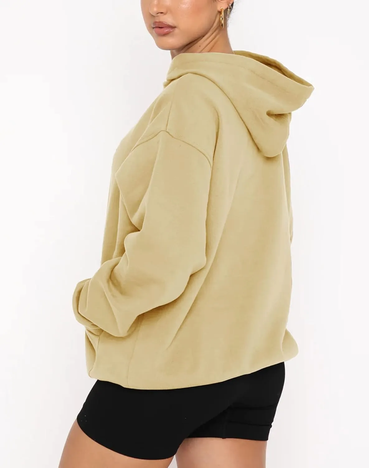 Fanway&EC Women's Casual Long Sleeve Hoodie Loose Fitted Sweatshirts Oversized Pullover Pocket Fall Tops