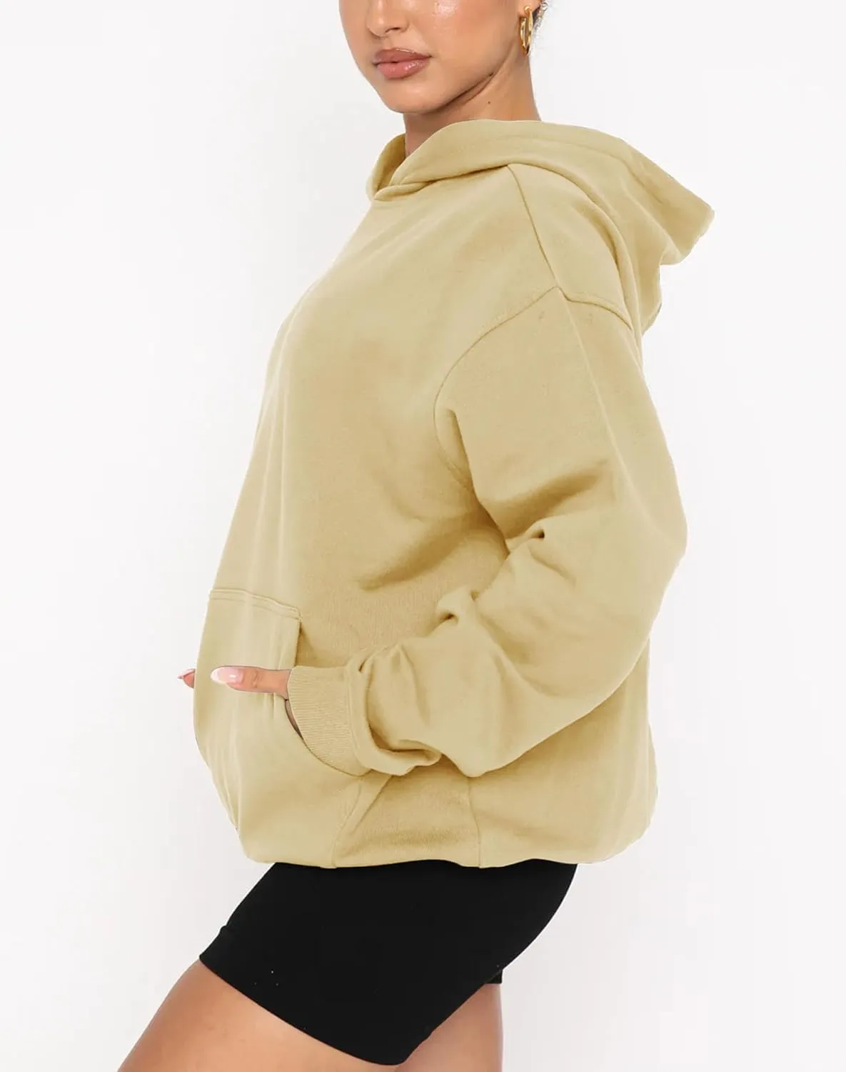 Fanway&EC Women's Casual Long Sleeve Hoodie Loose Fitted Sweatshirts Oversized Pullover Pocket Fall Tops