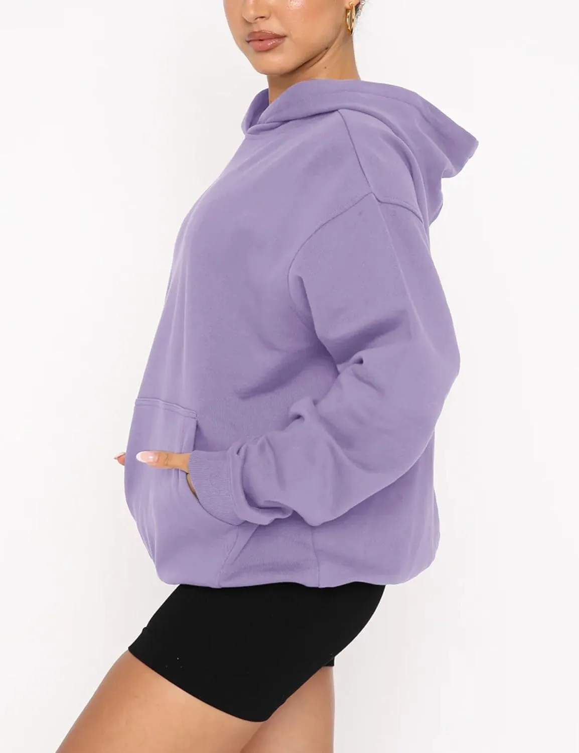 Fanway&EC Women's Casual Long Sleeve Hoodie Loose Fitted Sweatshirts Oversized Pullover Pocket Fall Tops